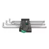 Wera 950/9 Hex-Plus 4 set chiavi a brugola, metriche, cromate