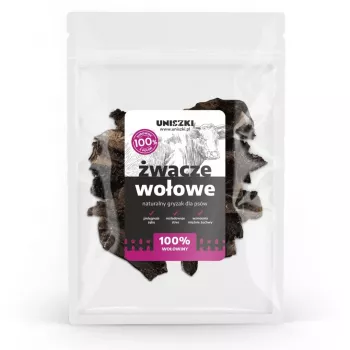 Snack per cani UNISZKI trippa di manzo 500 g – snack monoingrediente per l'igiene dentale, senza cereali e glutine
