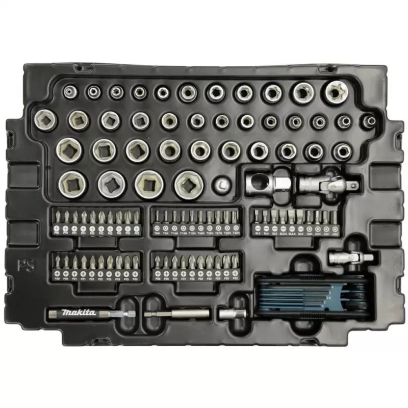 Makita E-08713 set di utensili da meccanico 120 pezzi