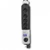 Protezione da sovratensione Qoltec 50172 nero 6 prese AC 230V 5 m