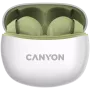 CANYON Cuffie In-Ear TWS-5, Verde Bluetooth 5.3, Controllo touch, Ingresso di ricarica: USB-C