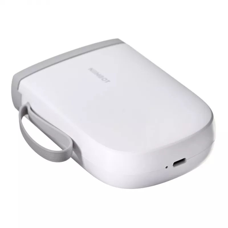 Etichettatrice portatile NIIMBOT D11H bianca con Bluetooth — etichettatrice palmare compatta