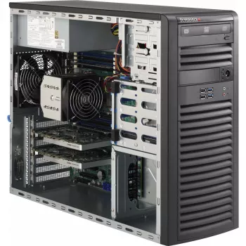 Supermicro - SuperChassis 732D4-903B (nero) - Tower - E-ATX 900 Watt nero USB/Audio
