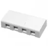 Schneider Electric Actassi scatola da superficie 4xRJ45, bianca