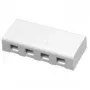 Schneider Electric Actassi scatola da superficie 4xRJ45, bianca