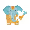 Puzzle 2 in 1 elefante