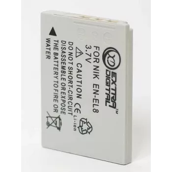 Batteria ricaricabile per fotocamera Extra Digital EN-EL8 3,7V 1050mAh per Nikon