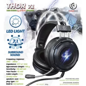 Cuffie stereo Rebeltec THOR RBLSLU00042