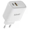 Caricabatterie per dispositivi mobili Savio LA-12 universale bianco AC ricarica rapida indoor