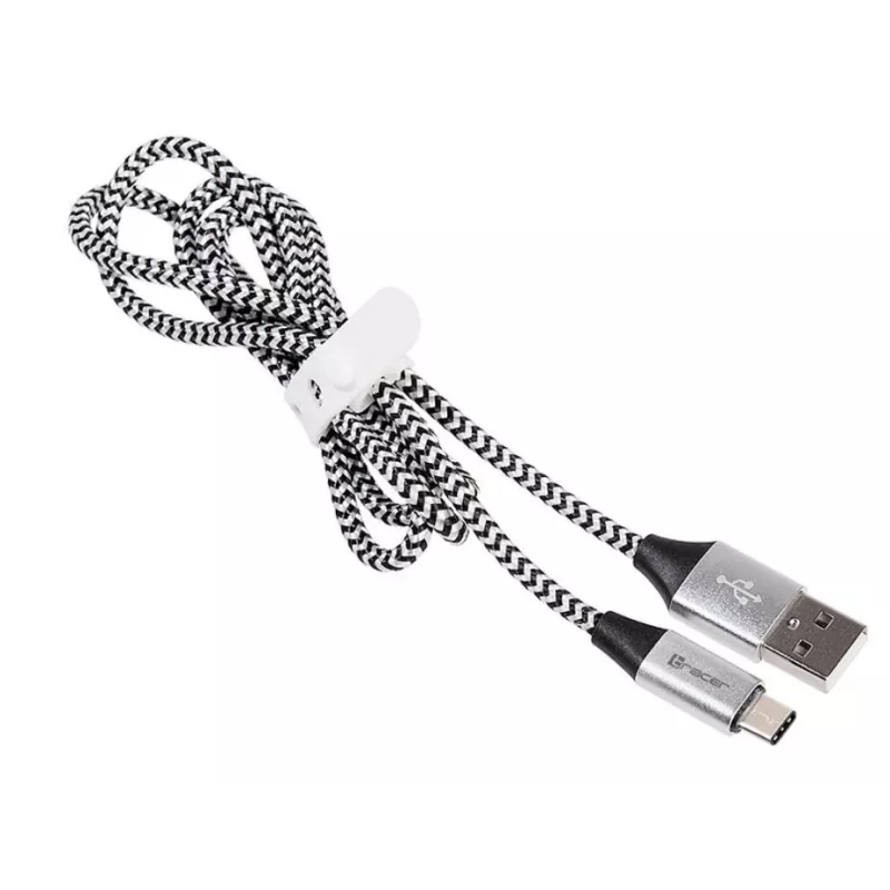 Cavo USB 2.0 Type-C maschio - C maschio 1,0 m nero-argento