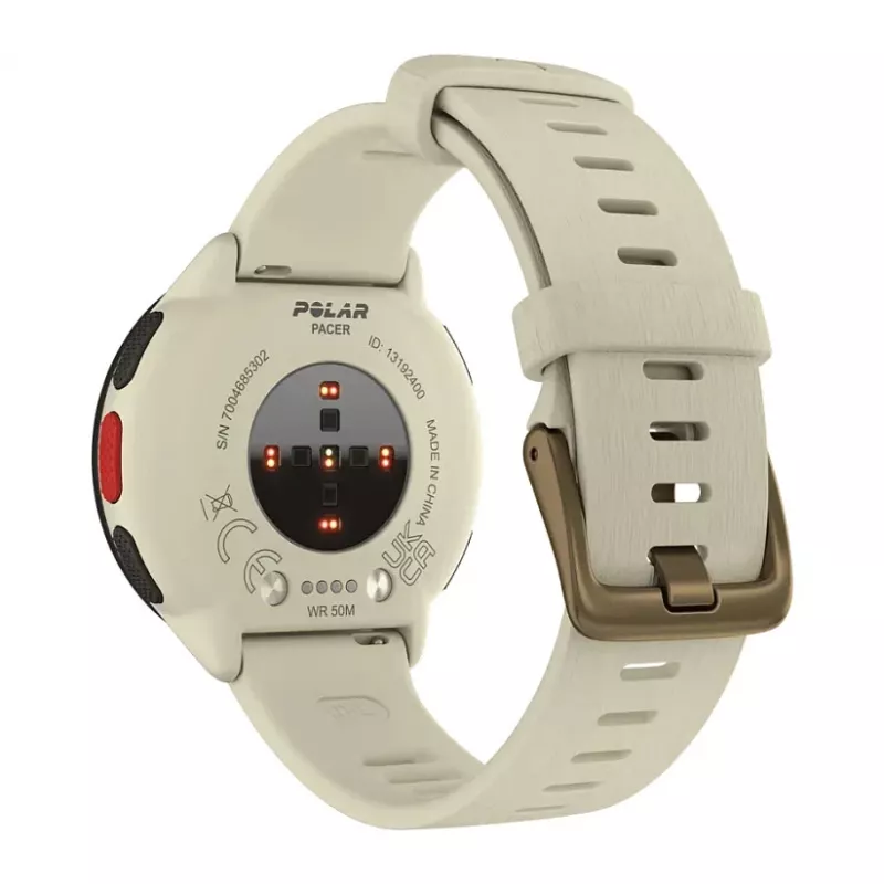 POLAR Smartwatch Polar Pacer, taglia S/L, lunetta nera con cinturino in silicone viola