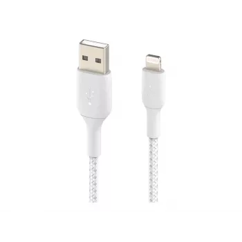 Belkin BOOST CHARGE - Cavo Lightning - Lightning maschio a USB maschio - 3 m - bianco - per Apple iPad/iPhone/iPod (Lightning)