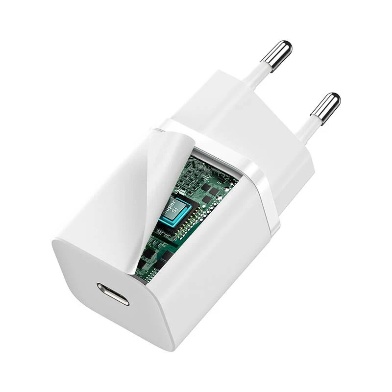Baseus CCSUP-J02 caricabatterie universale per dispositivi mobili bianco AC ricarica rapida