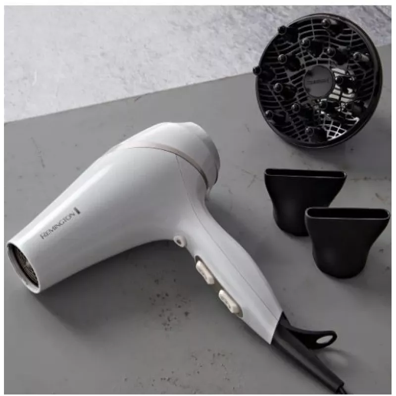 Asciugacapelli Remington AC8901 HYDRAlux 2300 W 3 livelli di temperatura funzione ioni diffusore bianco