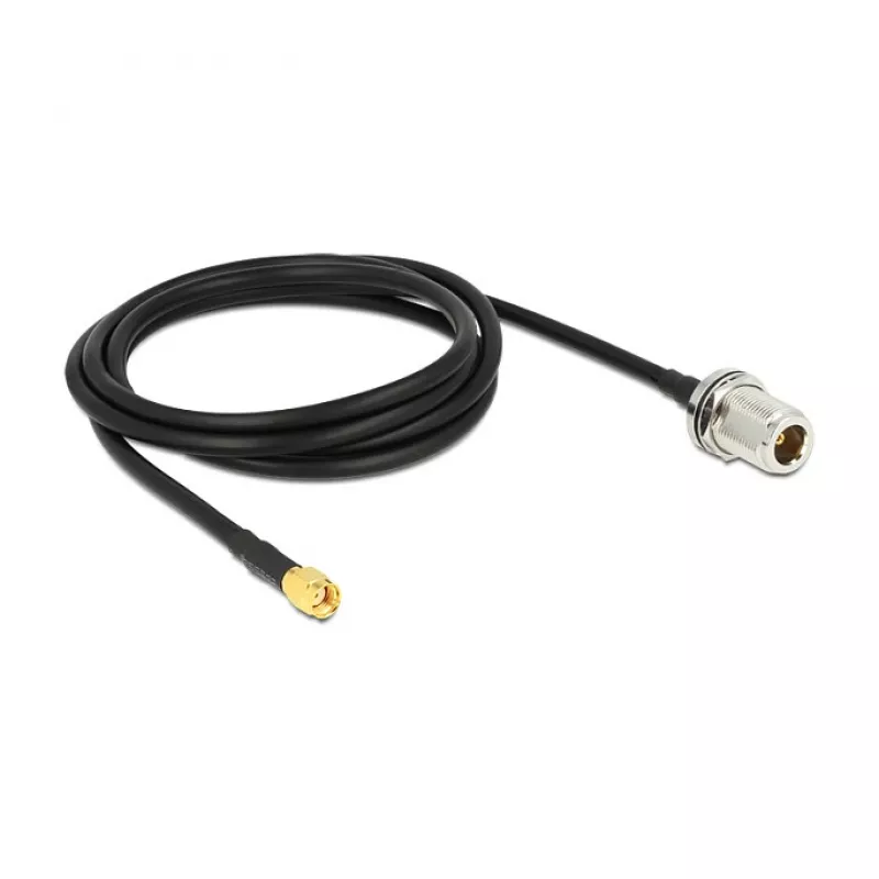 Cavo coassiale DeLOCK 88845 1,5 m nero
