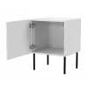 Set comodini 2 pz. cama meble PALAZZO BIS 45×39×H59 cm, bianco opaco, MDF/truciolare