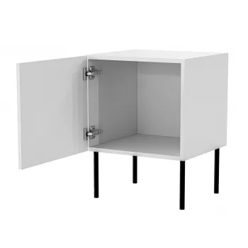Set comodini 2 pz. cama meble PALAZZO BIS 45×39×H59 cm, bianco opaco, MDF/truciolare