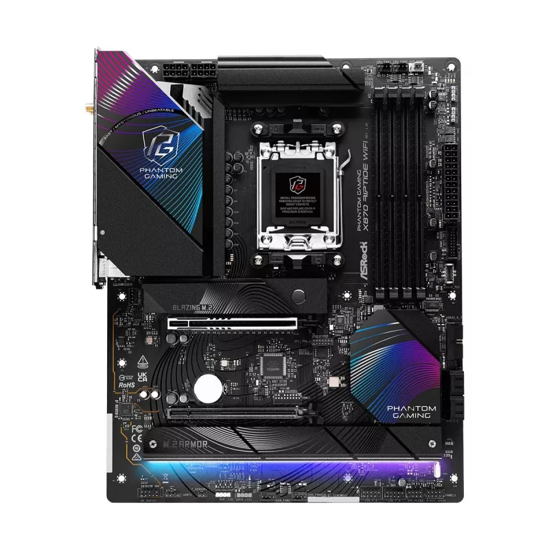 Scheda madre ASRock X870 Riptide WiFi — ATX, AMD X870, Socket AM5, DDR5, 4 DIMM, 256 GB, Wi‑Fi 7, 2,5GbE