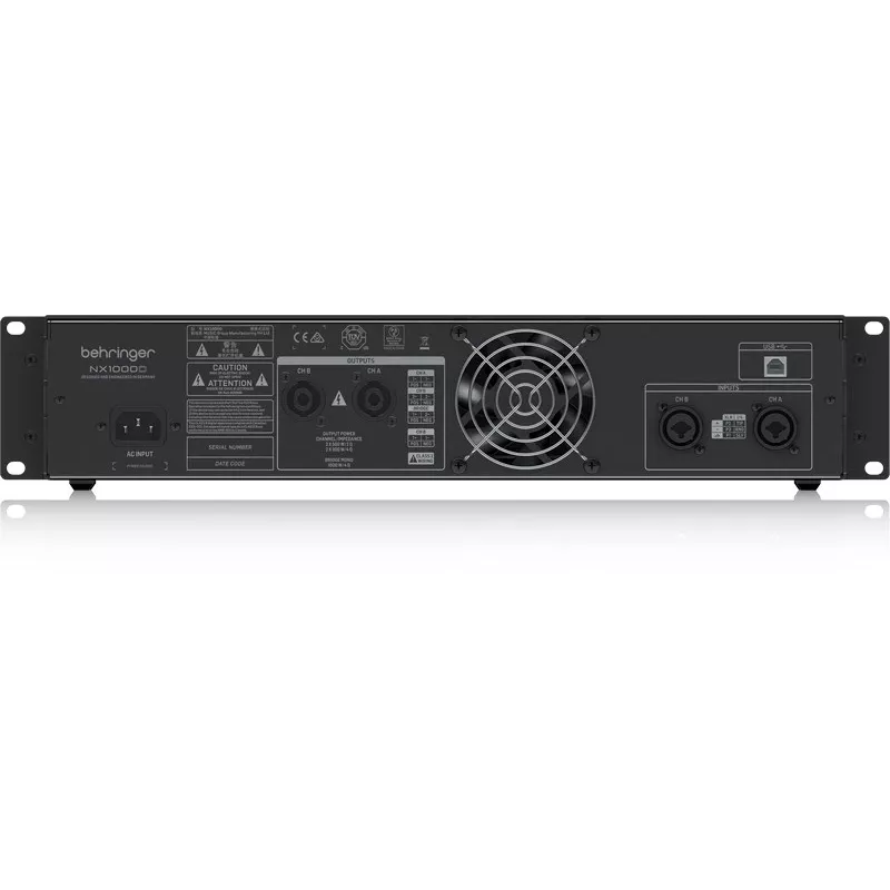 Behringer NX1000D amplificatore audio performance/palco nero