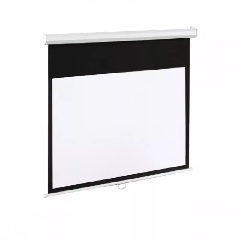 Schermo elettrico 100 16:9 120 265x150 bianco opaco con telecomando