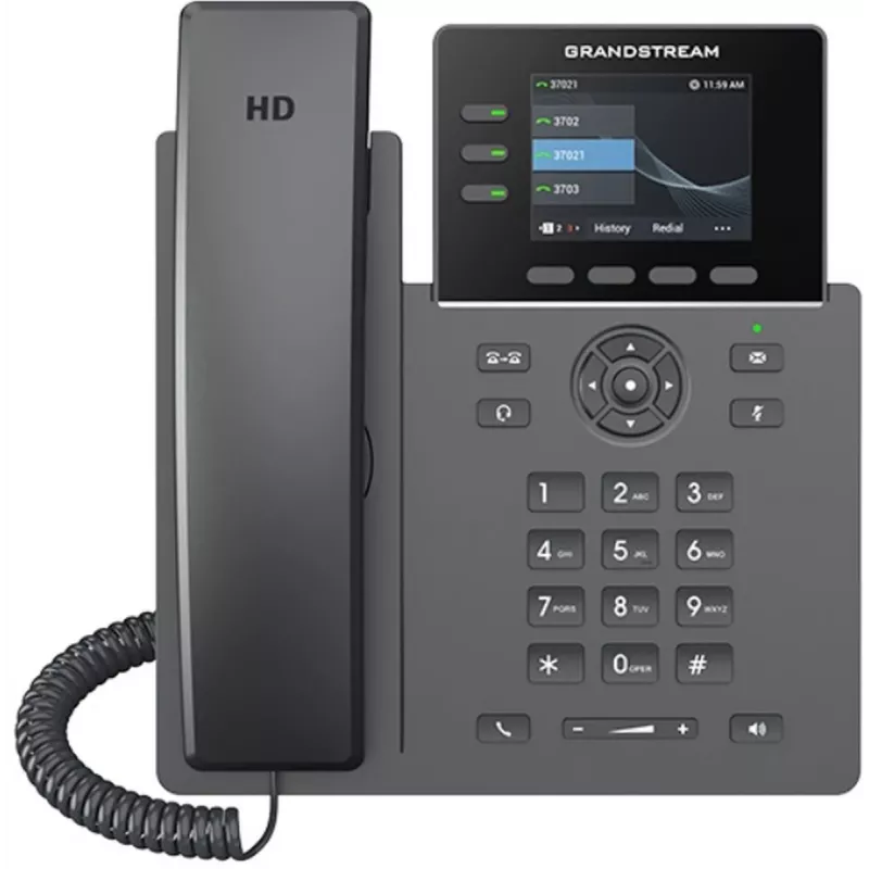 Grandstream Networks GRP2611G telefono IP nero 3 linee TFT