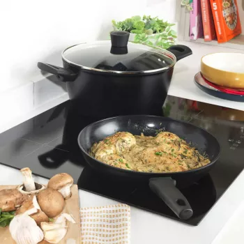 Padella Russell Hobbs 28 cm Thermocollar RH03255EU7, rivestimento antiaderente, indicatore di calore