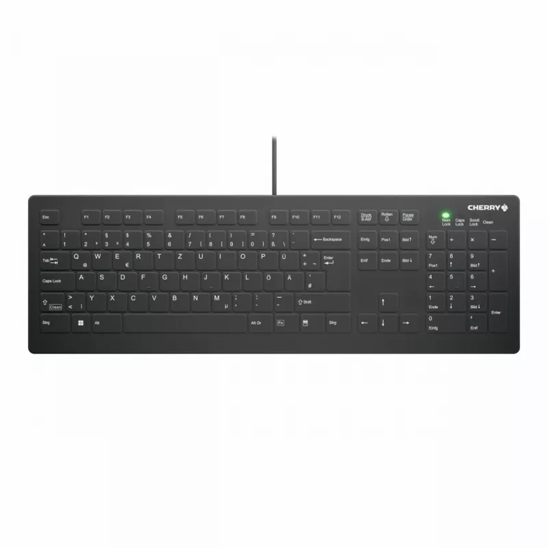 CHERRY AK-C8112 Medical USB QWERTZ tedesco nero bianco tastiera full-size