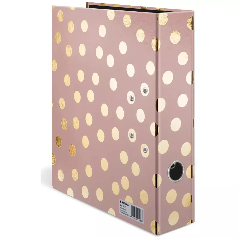 Raccoglitore ad anelli HERMA 7057 A4 oro rosa