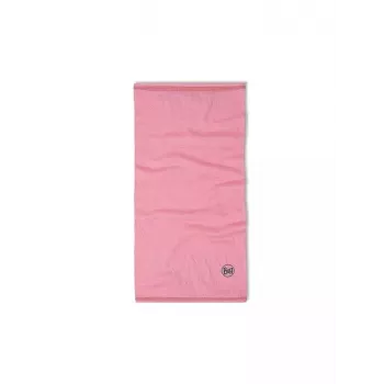 Bandana multifunzione per bambini Buff Merino Lightweight – tinta unita rosa rosa, copricapo in lana merino senza cuciture per bambini