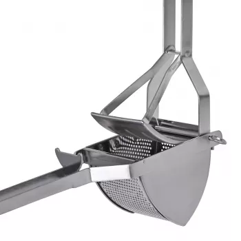 Schiacciapatate GEFU Original 13300, acciaio inox, pressa da cucina manuale