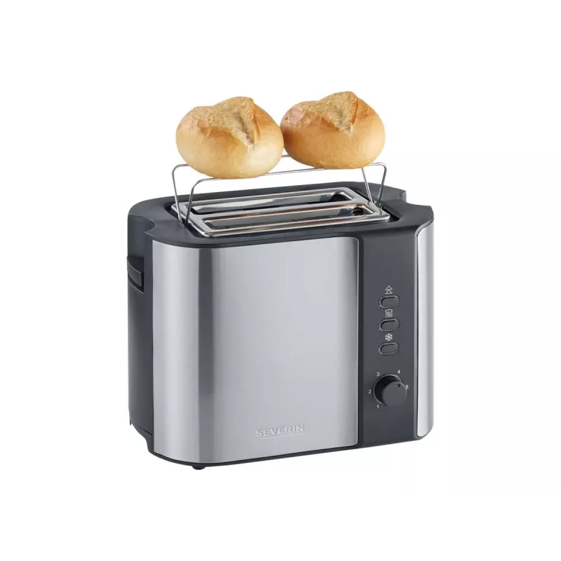 Severin 2589 2 fette 800 W nero, acciaio inox