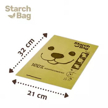 STARCH BAG - Sacchetti per deiezioni canine - 1 x 15 pezzi