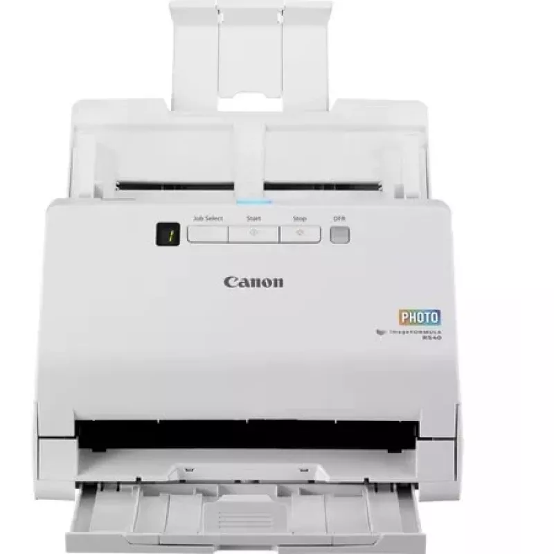 Canon imageFORMULA RS40 Scanner per foto e documenti, 600 x 600 DPI, 40 ppm, 30 ppm, scala di grigi, monocromatico, scanner ad alimentazione singola, bianco
