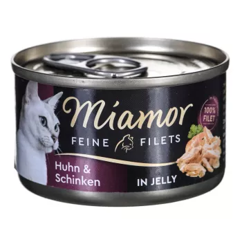 Cibo umido per gatti Miamor MIAMOR Filetti fini 74044, pollo e riso, 100 g in scatola, per gatti adulti