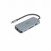 Dicota USB-C 8-in-1 Multi Hub 4K PD 100W argento