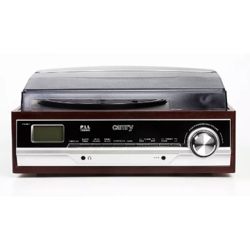 Camry Premium CR1113 giradischi a cinghia con radio, nero