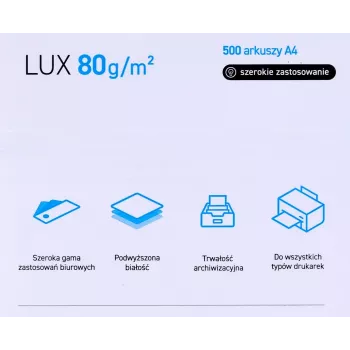 Carta per fotocopie ufficio POLLUX (A4; 80 g/m²; 500 fogli; bianca, opaca)