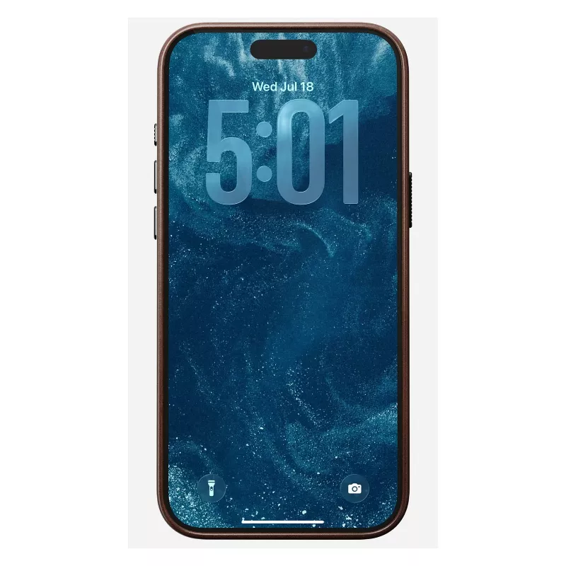Custodia per cellulare Nomad Traditional Leather Case per iPhone 17 Pro Max, pelle/alluminio/microfibra, adatta per 6,9