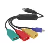 Hub USB 2.0 esterno 4 porte DeLock - Hub - 4 x USB2.0 - desktop (61724)