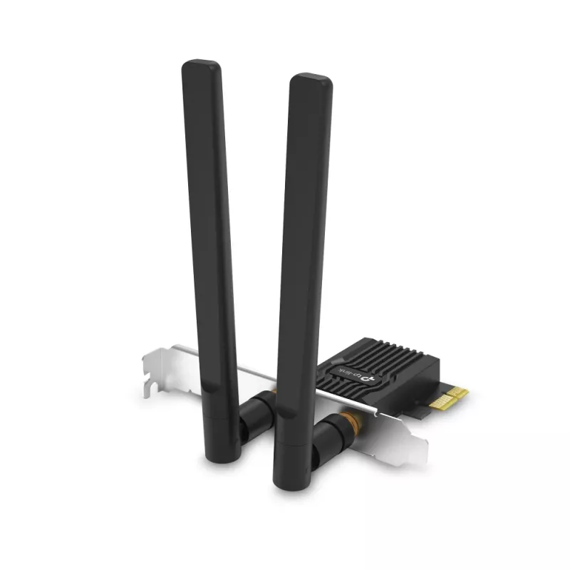Adattatore PCIe Wi‑Fi 6 Bluetooth TP‑LINK Archer TX10E AX900 — scheda PCIe, AX900 Wi‑Fi 6, Bluetooth