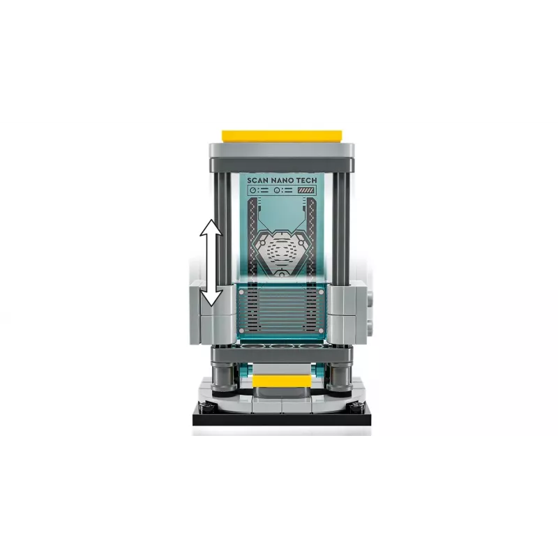 LEGO Marvel Iron Man Laboratorio Armeria 76315 set di gioco – 384 pezzi, 5 minifigure, area espositiva