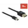 DeLOCK - Cavo DisplayPort - DisplayPort (M) a Mini DisplayPort (M) - 2 m - nero - Supporto 8K
