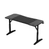 Scrivania da gaming huzaro Hero 3.6 — rettangolare 1400×600 mm, regolabile in altezza 560–790 mm, nero, gambe a H, piano da 15 mm