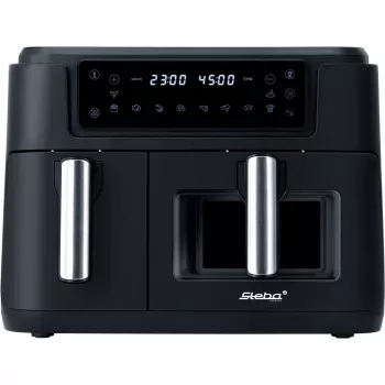 Friggitrice ad aria duale HF 9500 DUO (nero, 2.400 Watt, 2 cestelli 6 L + 3,5 L)