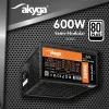 Alimentatore ATX Akyga AK-C2-600 Classic 600 W, semimodulare, PFC attivo, ventola 120 mm