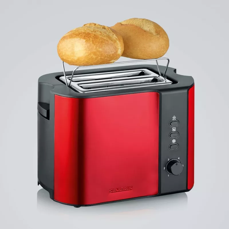 Tostapane Severin AT 2217 2 fette 800 W nero rosso
