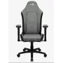 Sedia da gaming universale Aerocool Crown AeroSuede con seduta imbottita, grigio pietra