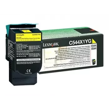 Lexmark - cartuccia toner - resa particolarmente elevata - 1 x giallo - 4000 pagine - LRP / LCCP (0C544X1YG)