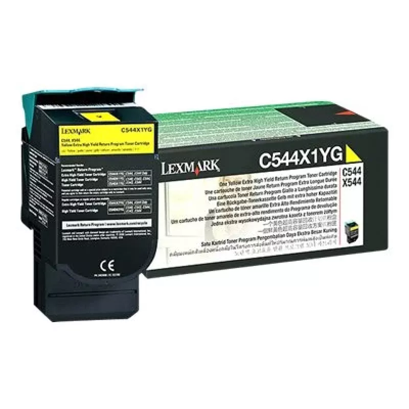 Lexmark - cartuccia toner - resa particolarmente elevata - 1 x giallo - 4000 pagine - LRP / LCCP (0C544X1YG)
