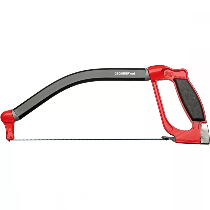Seghetto multifunzione rosso, lunghezza lama 300 mm, seghetto ad arco rosso/nero